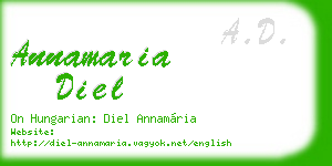 annamaria diel business card